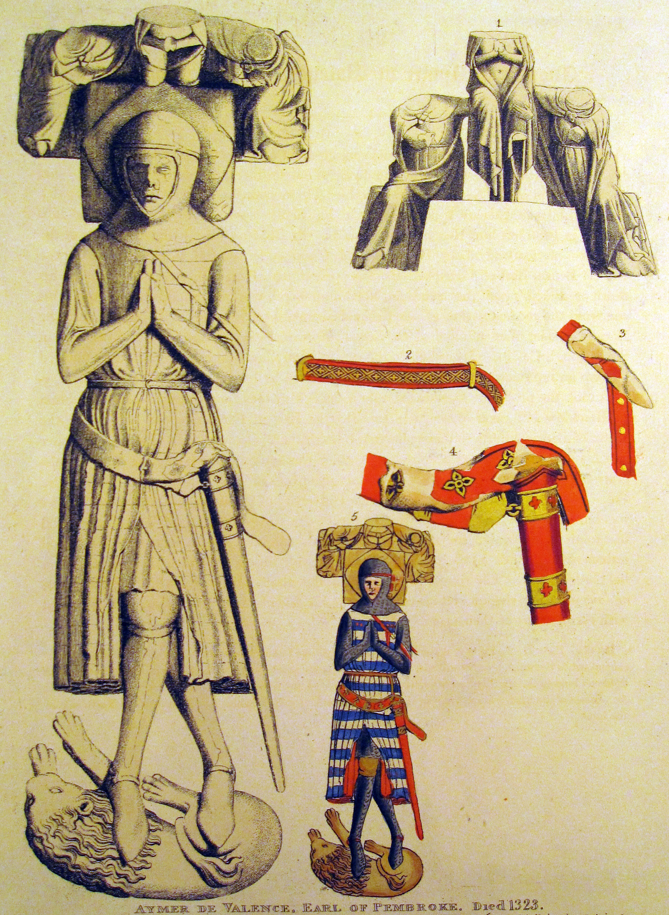 Aymer de Valence by Alred Charles Stothard